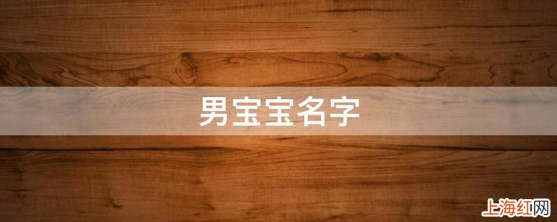 男宝宝名字