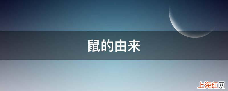 鼠的由来