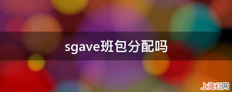 sgave班包分配吗