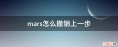 mars怎么撤销上一步