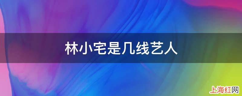 林小宅是几线艺人