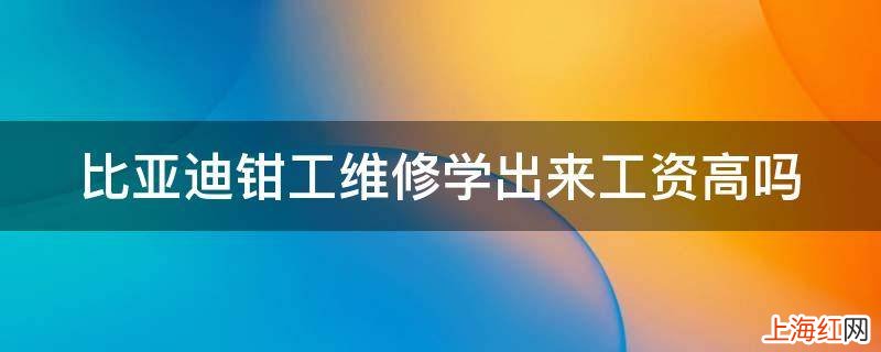 比亚迪钳工维修学出来工资高吗