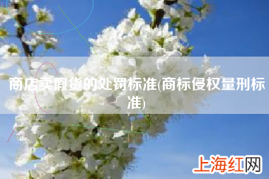 商标侵权量刑标准 商店卖假货的处罚标准