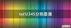 txt12345分别是谁