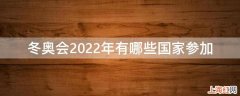 冬奥会2022年有哪些国家参加