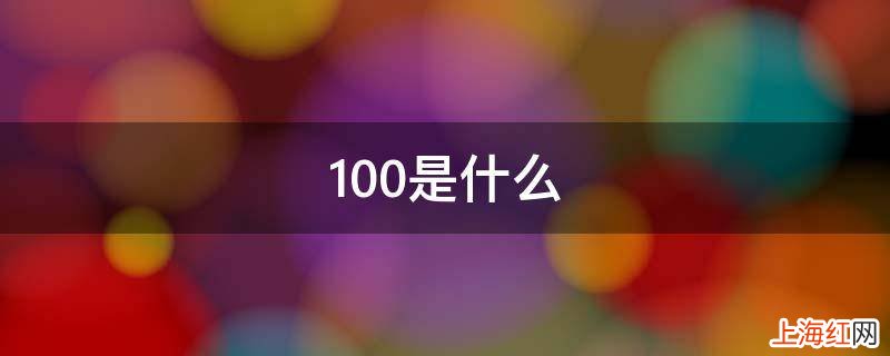 100是什么