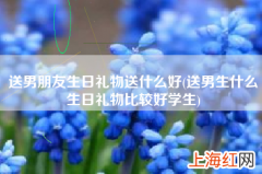 送男生什么生日礼物比较好学生 送男朋友生日礼物送什么好