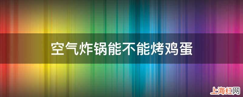 空气炸锅能不能烤鸡蛋