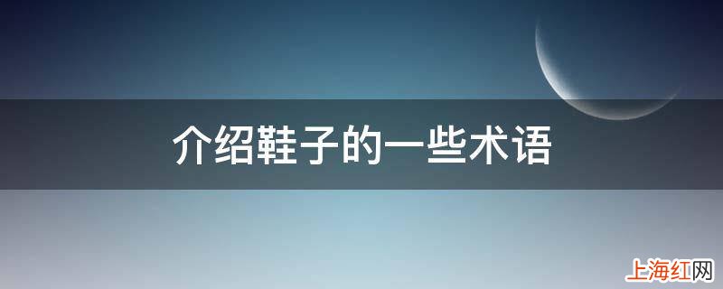 介绍鞋子的一些术语