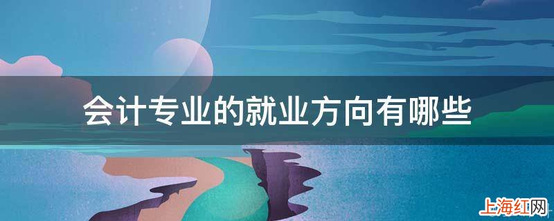 会计专业好的就业方向有哪些