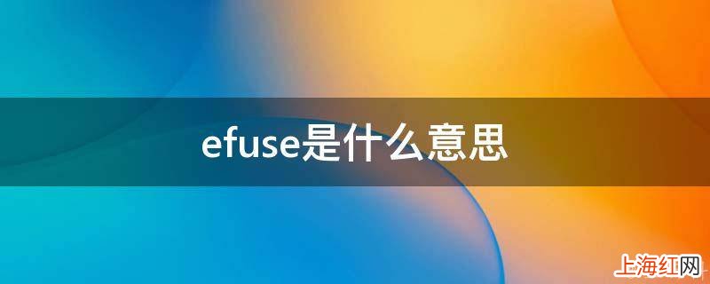 efuse是什么意思