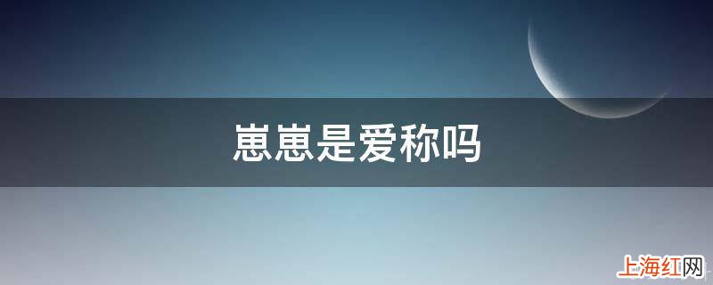崽崽是爱称吗
