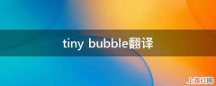 tiny bubble翻译