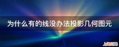 为什么有的线没办法投影几何图元