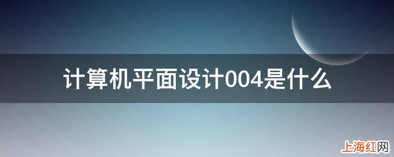 计算机平面设计004是什么