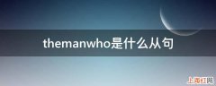 themanwho是什么从句