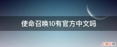 使命召唤10有官方中文吗