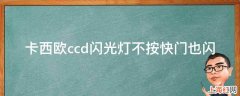 卡西欧ccd闪光灯不按快门也闪