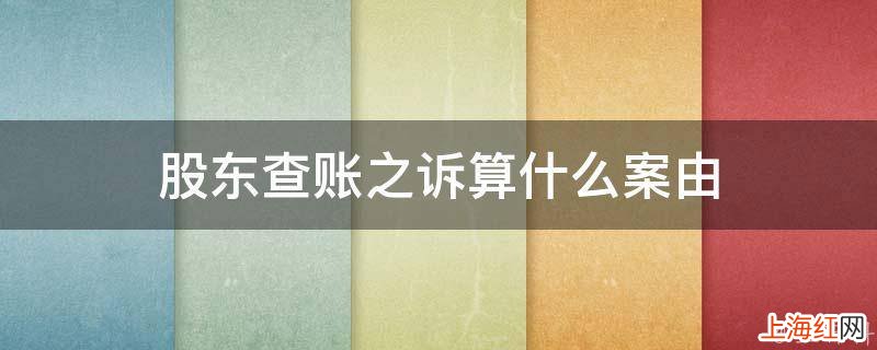 股东查账之诉算什么案由