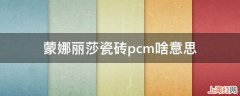 蒙娜丽莎瓷砖pcm啥意思