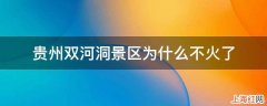 贵州双河洞景区为什么不火了