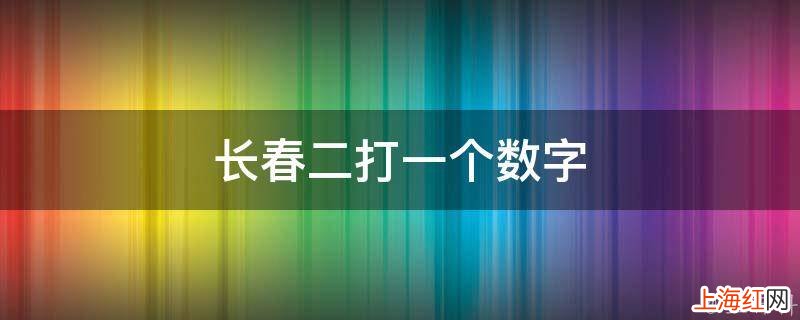 长春二打一个数字