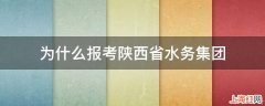 为什么报考陕西省水务集团