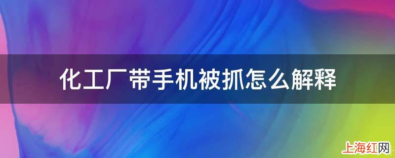 化工厂带手机被抓怎么解释