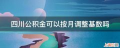 四川公积金可以按月调整基数吗