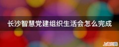 长沙智慧党建组织生活会怎么完成