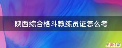 陕西综合格斗教练员证怎么考