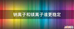 钠离子和镁离子谁更稳定