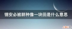 锡安必被耕种像一块田是什么意思