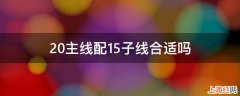 20主线配15子线合适吗