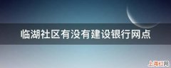 临湖社区有没有建设银行网点