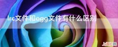 lrc文件和ogg文件有什么区别