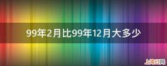 99年2月比99年12月大多少