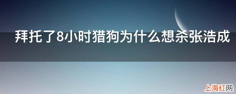 拜托了8小时猎狗为什么想杀张浩成