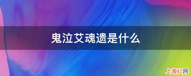 鬼泣艾魂遗是什么