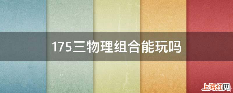 175三物理组合能玩吗