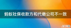 蚂蚁社保收款方和代缴公司不一致