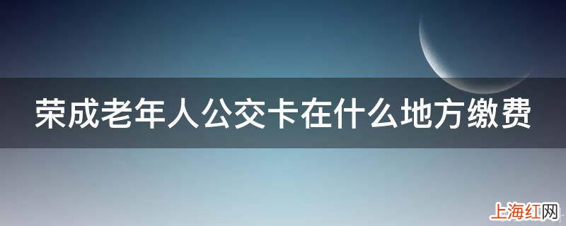 荣成老年人公交卡在什么地方缴费