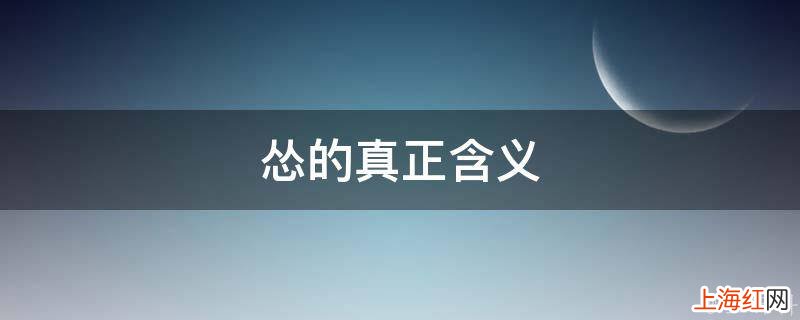 怂的真正含义