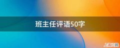 班主任评语50字