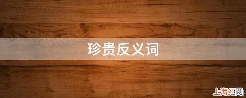 珍贵反义词
