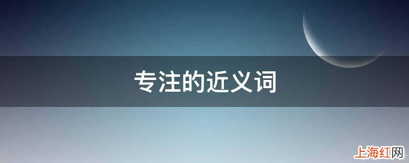 专注的近义词