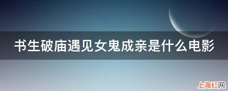 书生破庙遇见女鬼成亲是什么电影