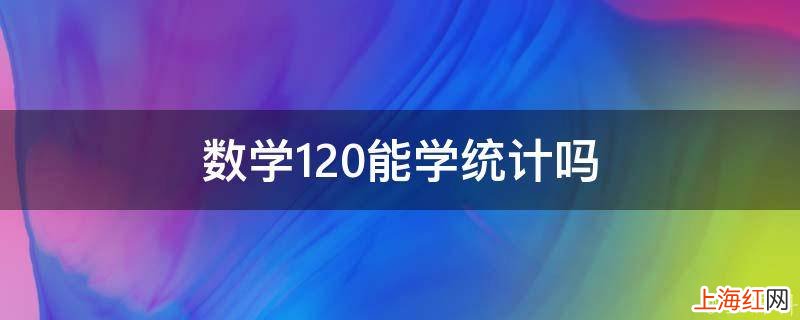 数学120能学统计吗