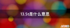 13.5t是什么意思