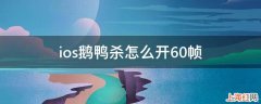 ios鹅鸭杀怎么开60帧